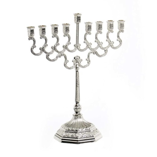 חנוכיית ילדים ציפוי כסף/לכה - 20.5 ס"מ