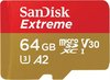 כרטיס זיכרון Sandisk Extreme Micro-SD 64GB 170MB/s A2