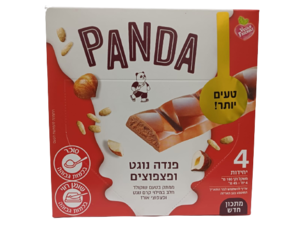 מארז רביעיית חטיפי נוגט ופצפוצי אורז 180 גרם פנדה
