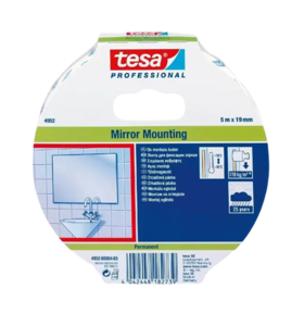 סרט דבק דו"צ ספוגי לתליית מראות 1.5 מטר TESA 4952