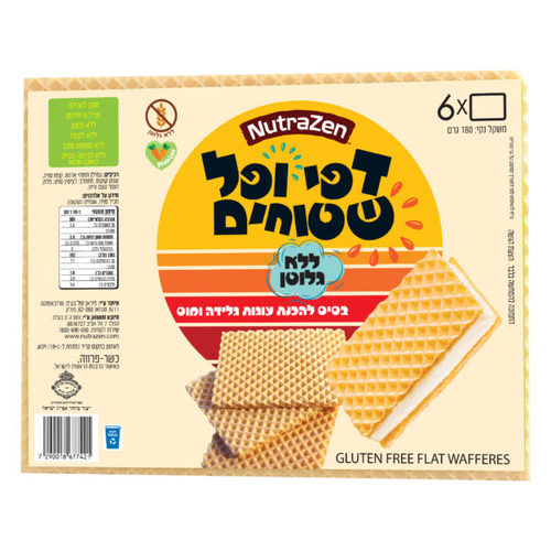 דפי וופל ללא גלוטן נוטרה זן 180