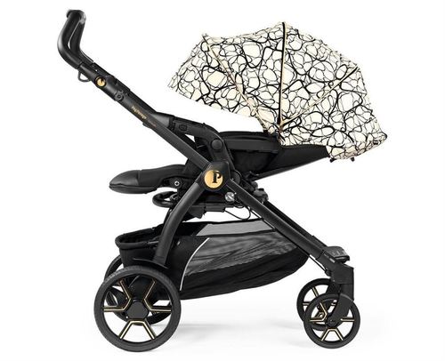 עגלת תינוק בוק פלוס עלית פרימיום Elite Premium 2021 - שחור/זהב Graphic Gold פג פרגו