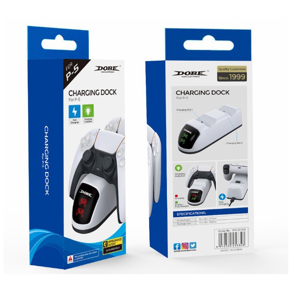 עמדת טעינה לשני בקרים Dualsense Dobe Charging Dock for PS5