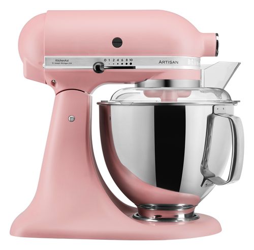 מיקסר 2 קערות בנפחים שונים KitchenAid ורוד בייבי(5KSM175EDR)