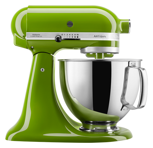 מיקסר 2 קערות בנפחים שונים KitchenAid ירוק מאצה(5KSM175EMA)