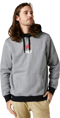 קפוצ'ון פליז פוקס אפור - FOX HONDA WINGS PO FLEECE V23
