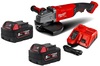 משחזת זווית "9 כולל 2 סוללות 5AH דגם Milwaukee M18 FLAG230 XPDB