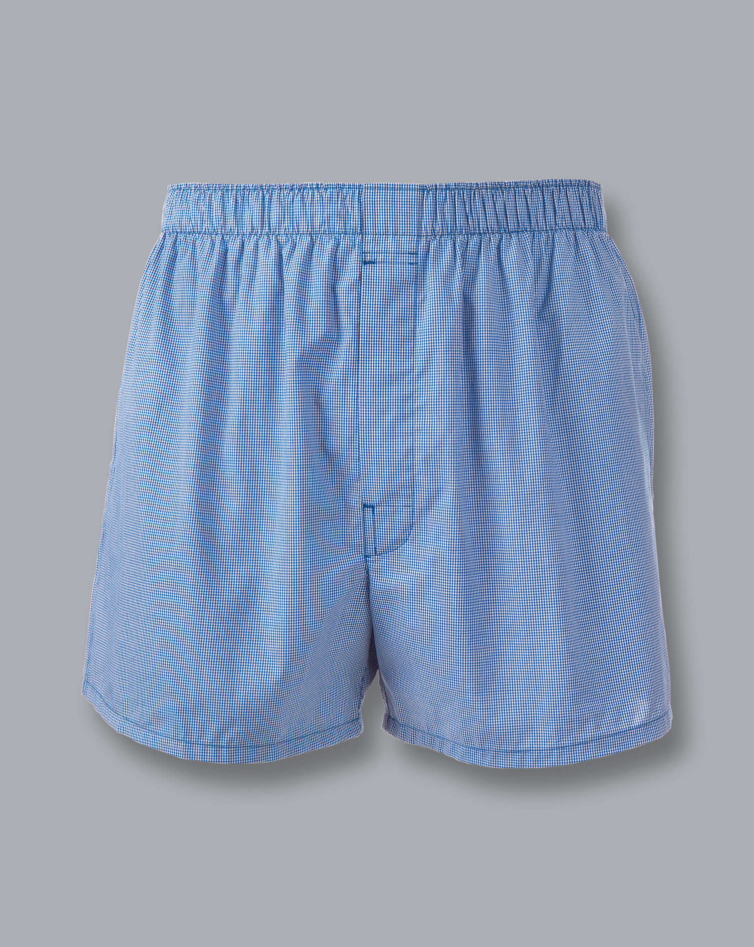  תחתוני בוקסר - Royal blue micro grid woven boxers