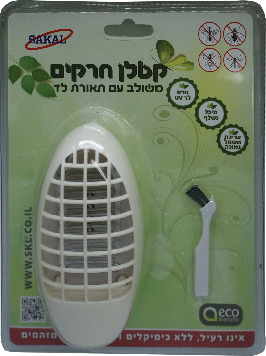 קטלן חרקים תקע עם תאורת לד 