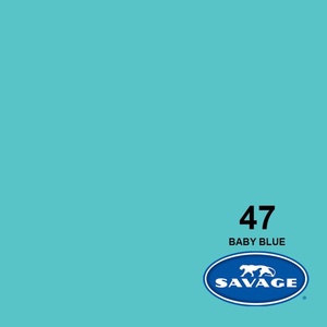 רקע נייר לצילום Savage Baby Blue #47 2.72X11