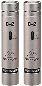 זוג מיקרופונים קונדנסר מותאמים Behringer C-2