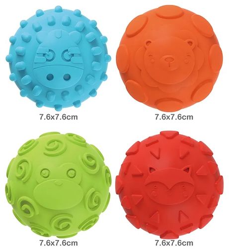 8 כדורי תחושות / עיסוי במגוון צבעים וטקסטורות