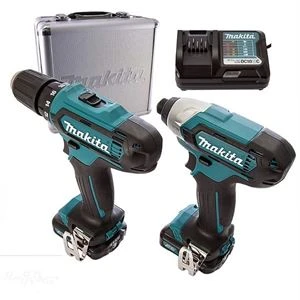 סט מברגה / מקדחה + אימפקט CLX224SX 12V מתוצרת Makita