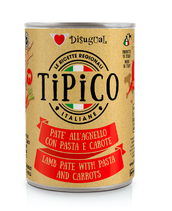Disugual Tipico מזון רטוב בשימורים לכלבים פטה טלה,פסטה וגזר 400 גרם