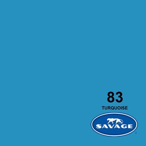 רקע נייר לצילום Savage Turquoise #83 2.72X11