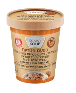 תבשיל מרק בטעם פטריות להכנה מהירה עם אטריות ג