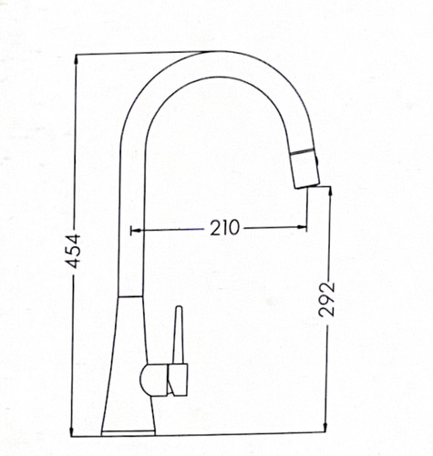  ברז מטבח נשלף Pull Down ,Coni 304669, חמת