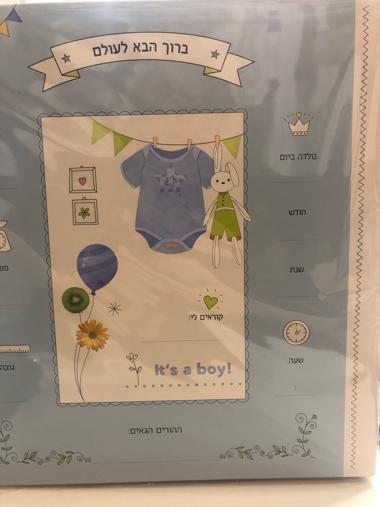 אלבום השנה הראשונה שלי - כחול
