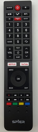 שלט חליפי למסכי LCD\LED מסוג TOSHIBA