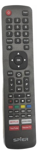 שלט חליפי למסכי LCD\LED מסוג HISENSE .