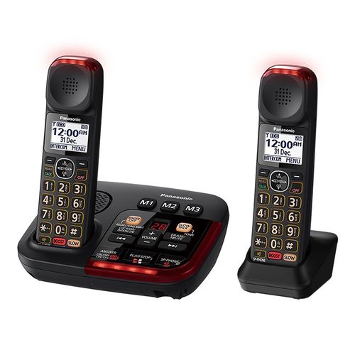 טלפון אלחוטי מוגבר Panasonic KX-TGM422MBB פנסוניק + משיבון דיגיטלי 