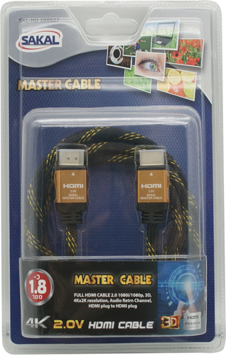 כבל HDMI בתקן 2.0V באורך 10 מטר  .