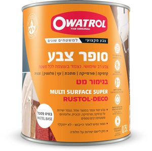 סופר צבע - צבע לקרמיקה / פורמייקה  2.5 ליטר לבן / P