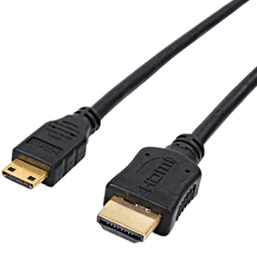 כבל HDMI-MINI HDMI באורך 2 מטר(HDMI-MINHDMI).