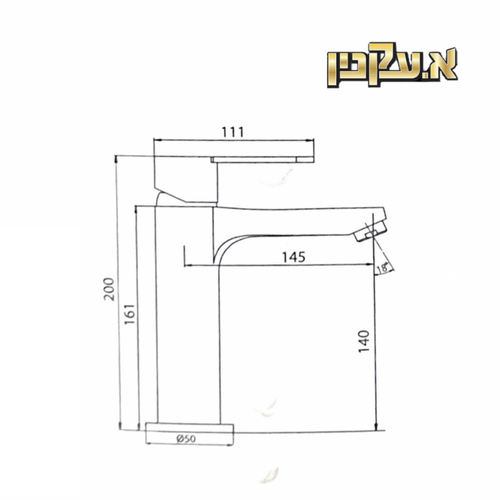 ברז פרח לכיור  קליר Clear 305343