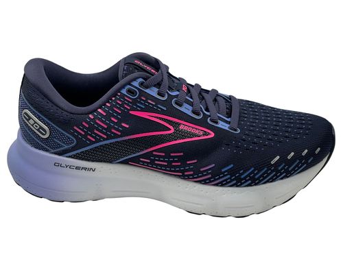נעלי ריצה לנשים Brooks GLYCERIN 20 בצבע כחול/סגול רחב D