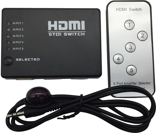 בורר HDMI  ל-5 מכשירים.