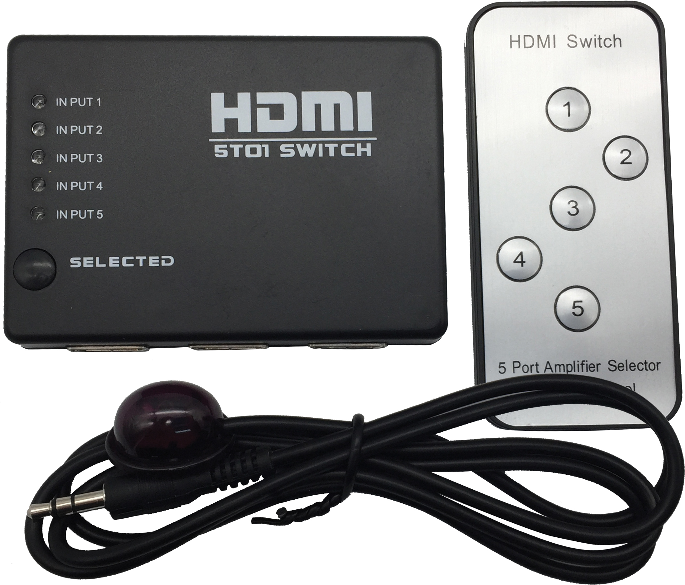 בורר HDMI  ל-5 מכשירים.