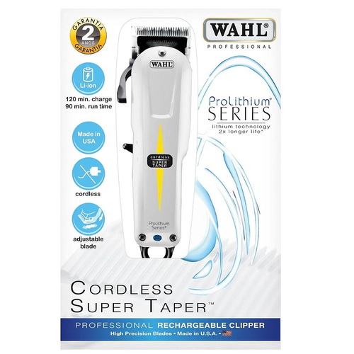 מכונת תספורת אלחוטית Cordless Super Taper WAHL דגם  08591-2316H