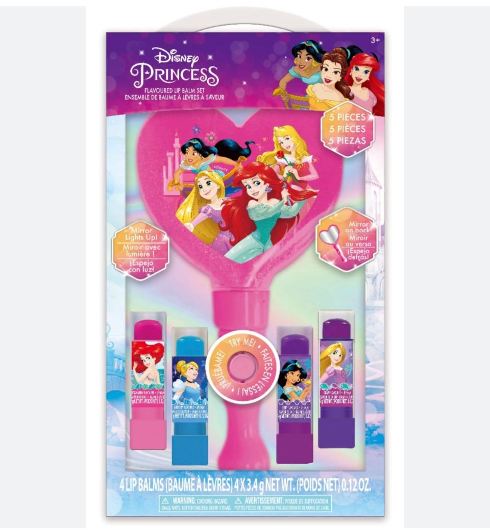 נסיכות סט שפתוני לחות ומראה מוארת