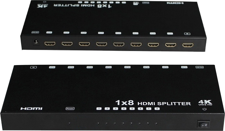 מפצל HDMI  ל-8 מסכים MASTER CABLE . 