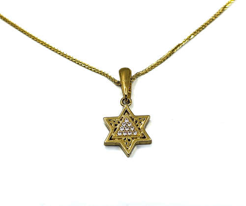 מגן דוד פיליגרן זרקונים