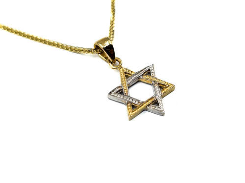 מגן דוד צהוב לבן