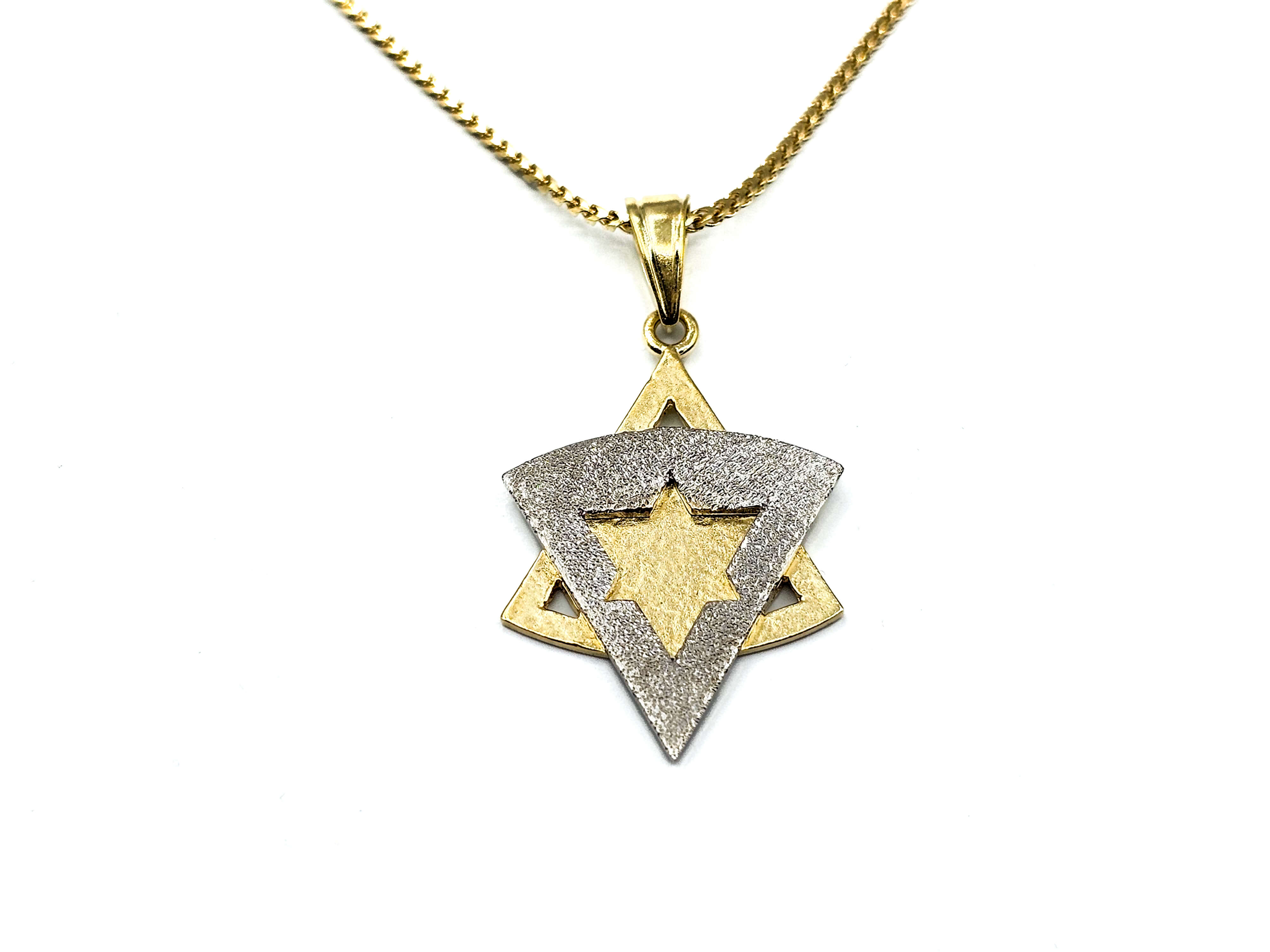 מגן דוד צהוב לבן