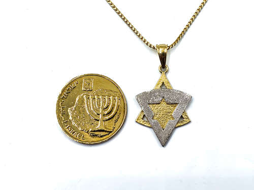 מגן דוד צהוב לבן