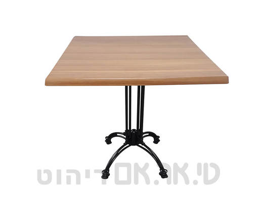 שולחן למסעדות עם פלטות ורצליט דגם טיק