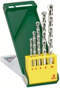 סט 5 מקדחי וידיה לבלוק ואיטונג 2607019438 BOSCH X LINE