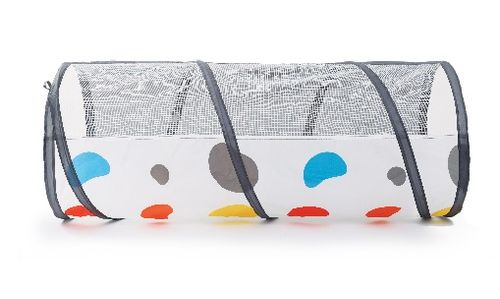 מנהרת זחילה 1.2 מטר עם רשת לבית ולחצר - אפור