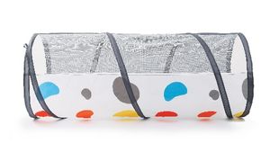 מנהרת זחילה ארוכה 1.7 מטר עם רשת לבית ולחצר - אפור