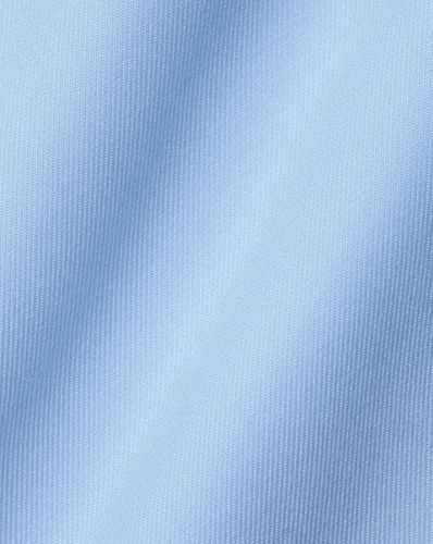 חולצה כחולה גזרת סלים  - Sky blue non-iron twill cutaway slim fit shirt