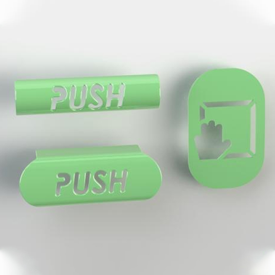 קליפס PUSH זוהר בחושך בהלה צינור/פושבר ANTIPANIC 
