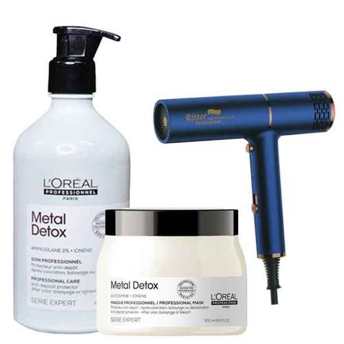  LOREAL SERIE EXPERT METAL DETOX  / מארז מטאל דיטוקס מקצועי ללא סולפטים