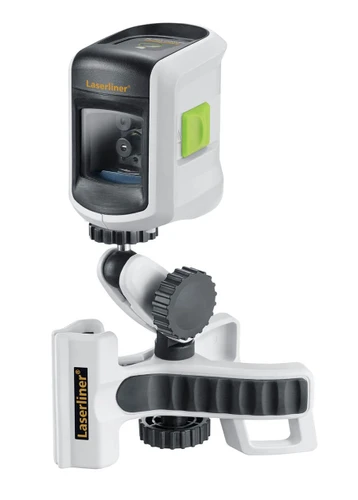 סט פלס לייזר צלב קומפקטי, קרן ירוקה ותפס התקנה / תליה Laserliner 081.336A