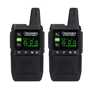 זוג מכשירי קשר ווקי טוקי עם מסך תצוגה רחב Discovery DS820