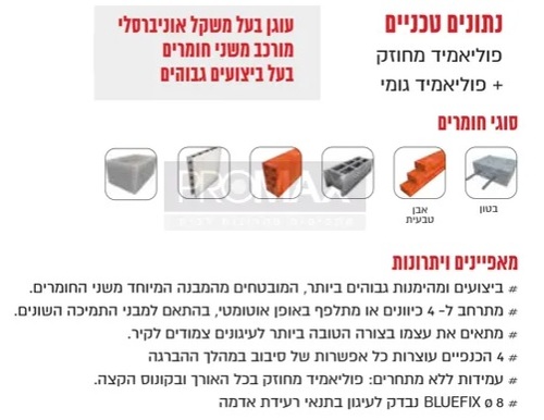 דיבל אוניברסלי BLUFIX BY ELEMATIC