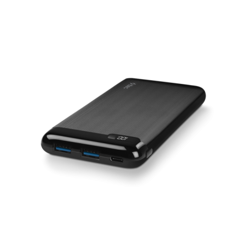 סוללת גיבוי ניידת 10,000mAh כולל חיבור USB-C ושני חיבורי Ttec USB-A טיטק